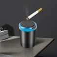 thumbnail image 6 of Car Ashtray with LED Light, Automatic Open Lid and Removable Inner Buckets, Fireproof Car Ashtray for Odor Prevention, Ideal for Frequent Travelers and Commuters, 6 of 6