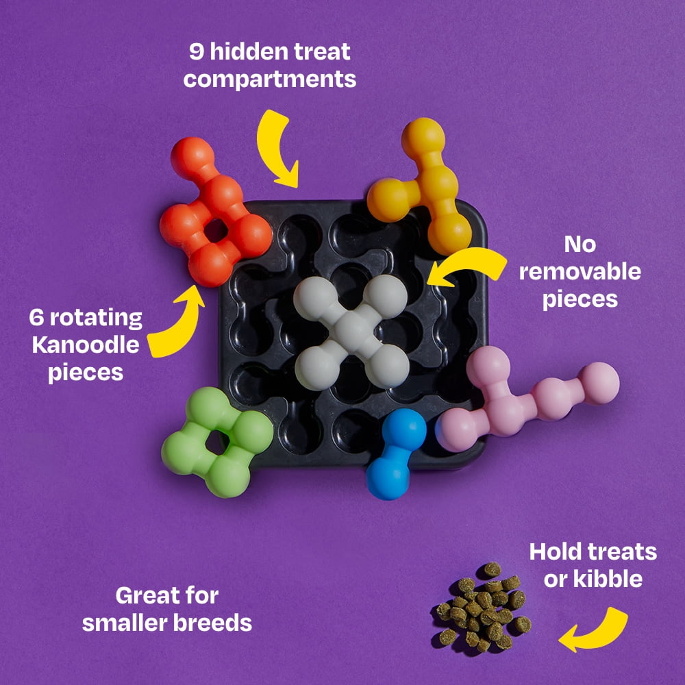 Brightkins Kanoodle Dog Edition Small, Interactive Dog Toys, Dog Puzzle Toy, Enrichment Toy For Dogs, Dog Slow Feeder