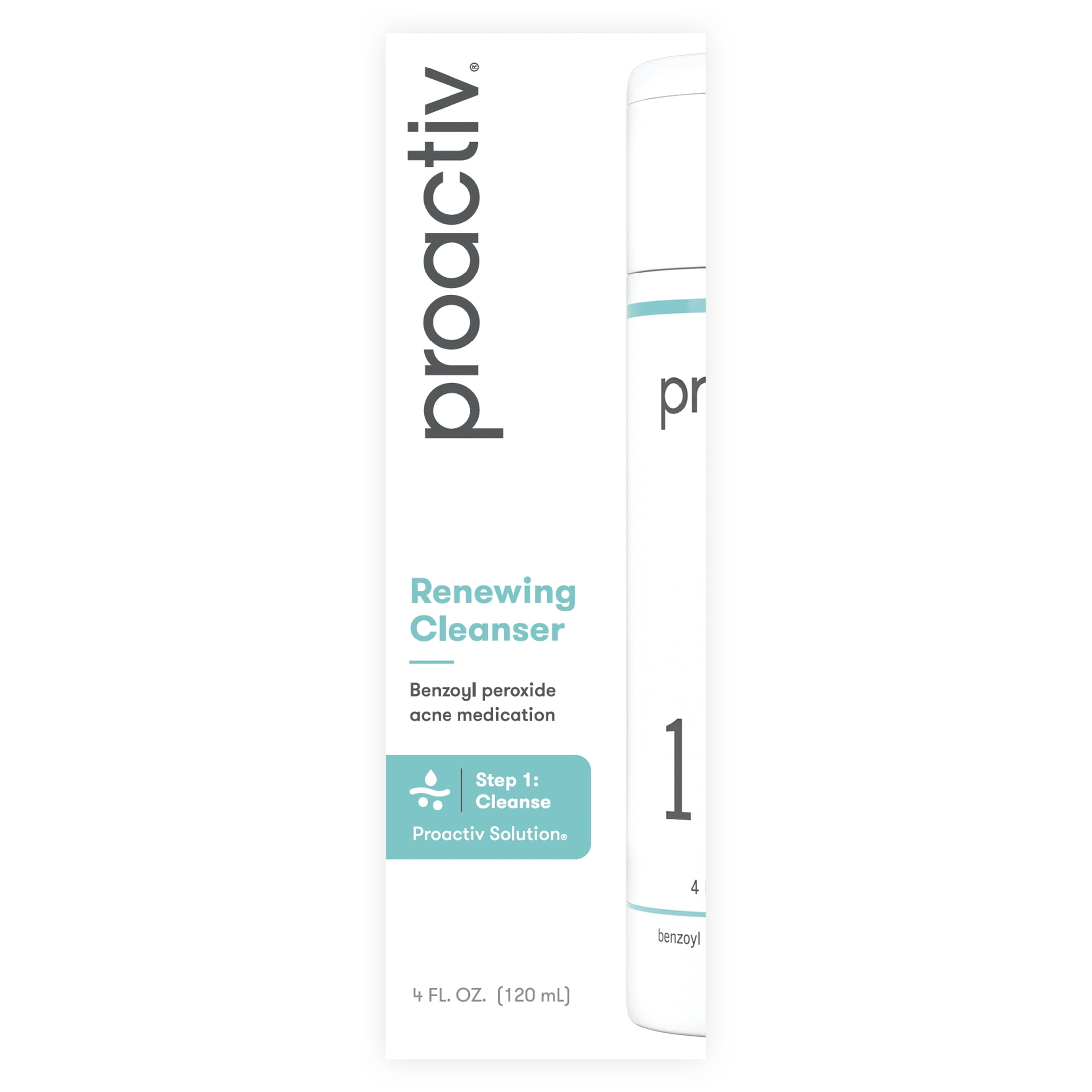 Proactiv Solution Renewing Cleanser Daily Acne Cleanser with Benzoyl Peroxide and Exfoliating Beads 60-Day Supply 4 Fl oz