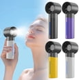 thumbnail image 6 of COM1950s Handheld Mist Spray Fan, Portable Mini Fan with USB Rechargeable Battery, Personal Air Cooler for Outdoor Travel Home Office, 6 of 6