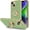 Light Green, variant on Case for iPhone 14 Plus Case with Ring Stand [360° Rotatable Ring Holder Magnetic Kickstand] [Support Car Mount] Plated Gold Edge Soft TPU Luxury Protective Phone Case Cover, Light Green