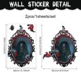 thumbnail image 4 of Adhesivos de pared 3D con espejo embrujado de Halloween, mujer fantasma, 40 x 60 cm, 4 of 4