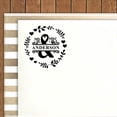 thumbnail image 4 of Printtoo Black Custom Personalized Heavy Duty Self Inking Round Rubber Stamp Custom Custom Stamper-50 mm Diameter, 4 of 6
