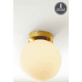 thumbnail image 6 of Better Homes & Gardens 8" Classic Brass Ceiling Light, E26 Socketed Base, LED Light Bulb Included, 6 of 9