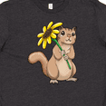 thumbnail image 4 of Inktastic Cute Chipmunk with Sunflower Youth T-Shirt, 4 of 5