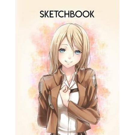 Sketchbook : Anime style cover, sketchbook for Drawing, Coloring, Sketching and Doodling manga, 8.5 x 11 110
