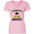 thumbnail image 3 of Inktastic Congrats My Dad Graduated with cap Women's V-Neck T-Shirt, 3 of 5