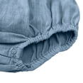 thumbnail image 6 of XIMIN Baby Girls Playsuits Ruffled Bodysuit Fly Sleeve Romper Newborn Cotton Linen Jumpsuit Infant Summer Clothes, 6 of 9