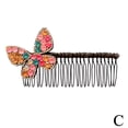 thumbnail image 1 of Épingle à Cheveux Papillon Coloré Frange Insert Fixe Peigne Coiffant J5V7, 1 of 9