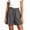 #02 Gray 【Mix & Match: Stock Up on Your Favorite Colors】, variant on Women's Casual Pull On Ice Silk Shorts, Mid Waist Tummy Control Elastic Waist, Cooling Lightweight Quick Dry Fabric, Summer Beach Daily Street, Soft Sexy | TruBelle,Black L