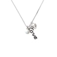 thumbnail image 2 of Delight Jewelry Resin Volleyball - Love and Lock Charm Necklace, 18"+1", 2 of 4