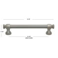 thumbnail image 4 of GlideRite 5-1/16 in. (128mm) Center-Center Euro Cabinet Bar Pull, Graphite Gray - 4361-128-GPH, 10 Pack, 4 of 4