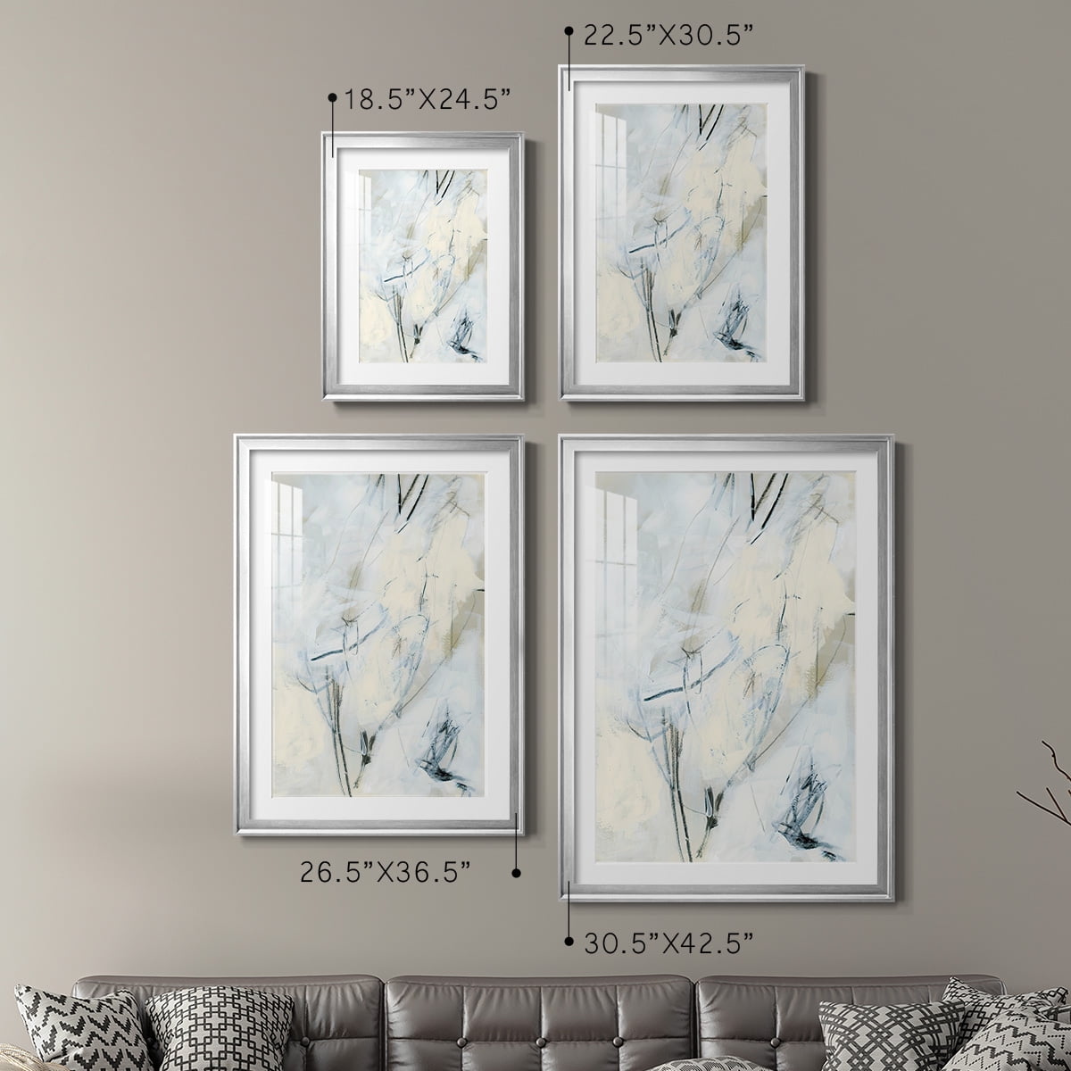 Wexford Home Liminal Space I Premium Framed Print, 22.5" x 30.5" - Ready to Hang, Silver (Set of 2)