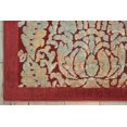 thumbnail image 4 of Nourison Graphic Illusions 3'6" x 5'6" Red Damask Indoor Rug, 4 of 5