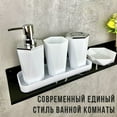 thumbnail image 2 of Naierhg 1 Set Hexagonal Bath Set Holders Stylish Eco-Friendly Bathroom Accessories Minimalistic Bath Set Holders Black, 2 of 8