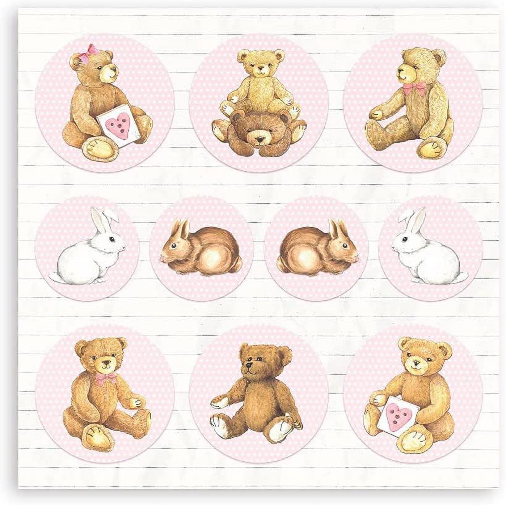 Stamperia Backgrounds Double-Sided Paper Pad 12"X12" 10/Pkg-Baby Dream Pink, Day Dream