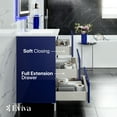 thumbnail image 5 of Eviva Deluxe 32"W x 18"D Blue Freestanding Bathroom Vanity with White Porcelain Integrated Sink, 5 of 7