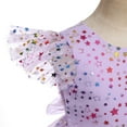 thumbnail image 6 of IBTOM CASTLE Kids Girls Princess Tulle Tutu Dress Flutter Sleeve Star Glitters Rainbow Birthday Party Pageant Summer Dresses 9-10 Years Purple, 6 of 9