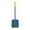 Blue 【1 x Toilet Brush With Base】, variant on Extended Handle Toilet Brush Universal Bathroom Cleaning Brush with Base Non-Slip Grip and Splatter Guard for Deep Cleaning and Easy Storage Ideal for Household Bathrooms and Tight Spaces Sopatenor