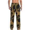 thumbnail image 2 of GZHJMY Vintage Skull Bones Camouflage Camo Pajama Pants For Men, Men's Separate Bottoms, Lounge Pants with Pockets, Christmas New Year Birthday Gifts, Medium, Christmas New Year Birthday Gifts, Medium, 2 of 7