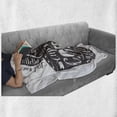 thumbnail image 6 of Saying Soft Flannel Fleece Throw Blanket, Hand-drawn Lettering on a Coffee Cup Piping Hot Aromatic Beverage, Cozy Plush for Indoor and Outdoor Use, 50" x 60", Dark Taupe and White, by Ambesonne, 6 of 6