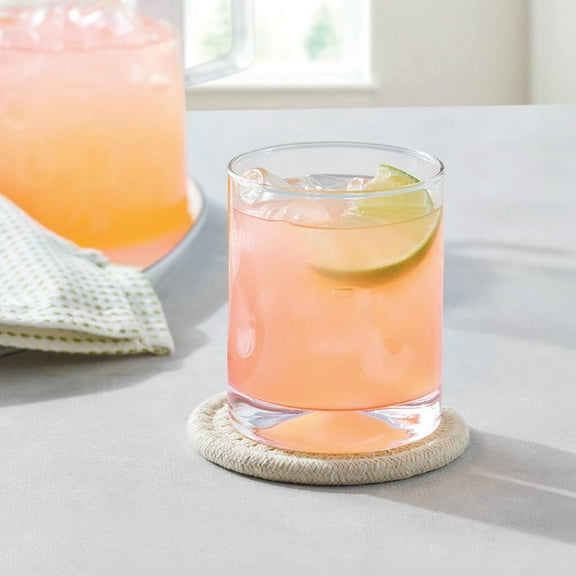 Better Homes & Gardens Lyra Glass Drinkware Set, 12.5 oz, 4-Piece