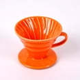 thumbnail image 1 of Ceramic V60 tapered hand coffee filter Cup spiral pattern drip matte filter coffee appliance, 1 of 6