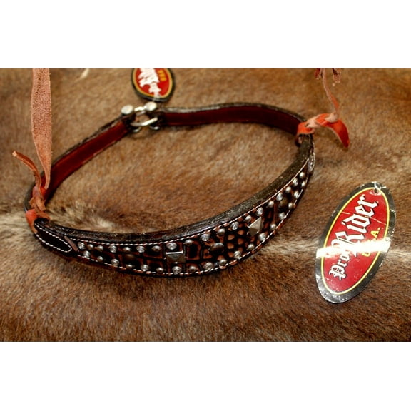 Horse Show Bridle Western Leather Barrel Racing Tack Rodeo NOSEBAND  99164