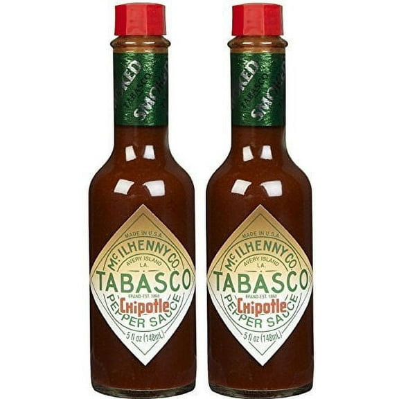 Tabasco Chipotle Smoked Red Jalapeno Pepper Sauce, 5 oz (Set of 2) by TABASCO brand