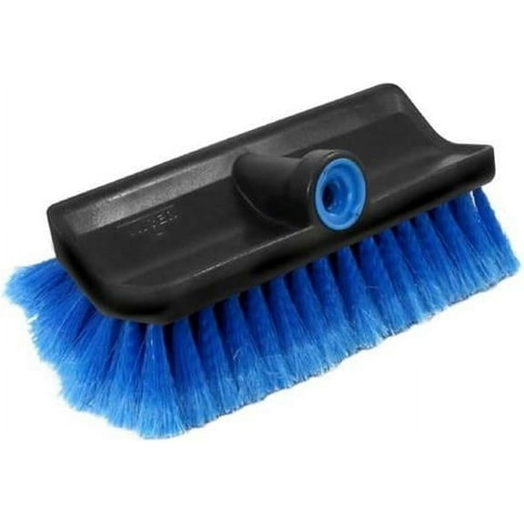 10 Inch Soft Bristle Multi-Angle Wash Brush Black & Blue