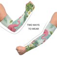 thumbnail image 4 of Manches de Flamant Rose avec Trou pour Pouce Protection Solaire UV Respirantes pour Cyclisme Course Baskrt Pêche, 4 of 7