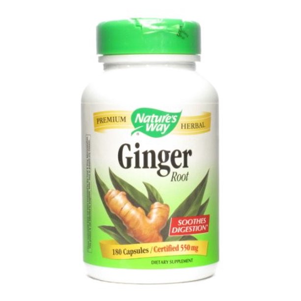 Nature's Way Ginger Root 180 Vegetarian Capsules