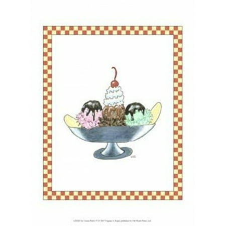 Ice Cream Parlor IV Poster Print by Virginia a Roper (10 x (Best Ice Cream Parlors In The World)