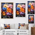 thumbnail image 4 of Designart "Urban Oasis With Tropical Colored Pansies II" Pansies Floater Framed Wall Decor, 4 of 5