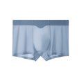 thumbnail image 1 of Men's Traceless Underwear Ice Silk Boxer Brief Sexy See-through Transparent Briefs, 1 of 7