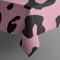 thumbnail image 5 of Pink and Black Of Leopard Print Square Tablecloth,Waterproof Square Table Cover,Wipeable Spillproof Washable Table Cover for Home Kitchen Party Decor 52"x52"(132x132cm), 5 of 6