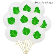 Hawaii Party Decorated Pineapple Flamingo Turtle Leaves Latex Balloons 10pcs