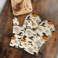 thumbnail image 5 of Cute Oven Mitts,Halloween Black Cats and Pumpkins Oven Mitt 2-Pack Set,Kitchen Gloves for Oven,Heat Resistant Oven Mitts 7.7"x12", 5 of 7