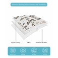 thumbnail image 4 of Quilts Queen Size Bedding Set, Brown Beige Botanical Reversible Summer Quilt 3 Pieces, Watercolor Spring Floral Summer Leaf Lightweight Bedspreads Coverlets with 2 Pillow Shams for All Seasons, 4 of 5