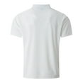 thumbnail image 5 of JTieacloth Mens Collared T Shirt Men's Short Sleeve Lapel T Shirt Summer Casual Solid Holiday Shirts Tops White XXXL, 5 of 5