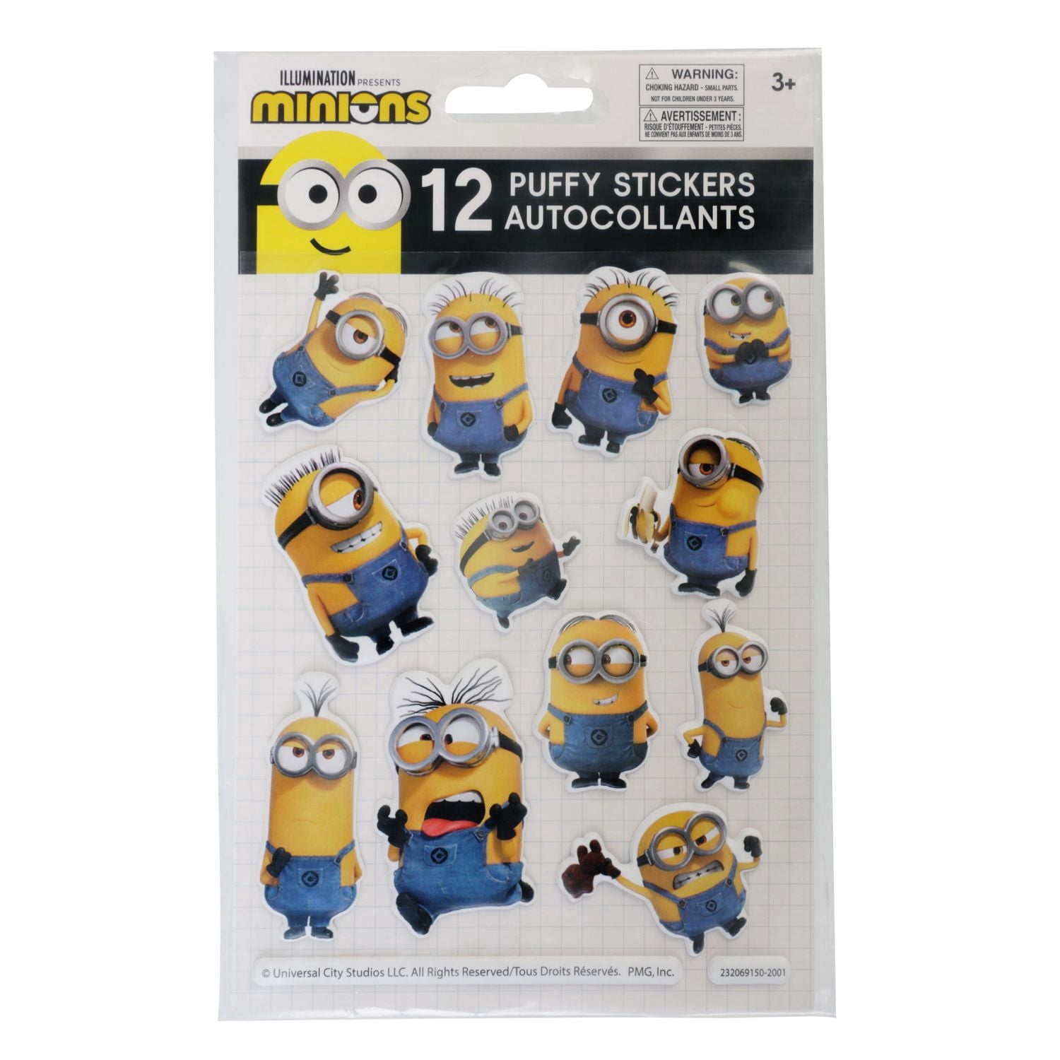 Minions™ 12 Puffy Stickers