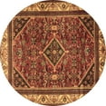 thumbnail image 1 of Ahgly Company Indoor Round Persian Brown Traditional Area Rugs, 3' Round, 1 of 4