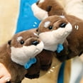 thumbnail image 6 of Otter Stuffed Plush Toy, Asian Otter Plush Slap Bracelet, Otter Plushies, 6 of 7