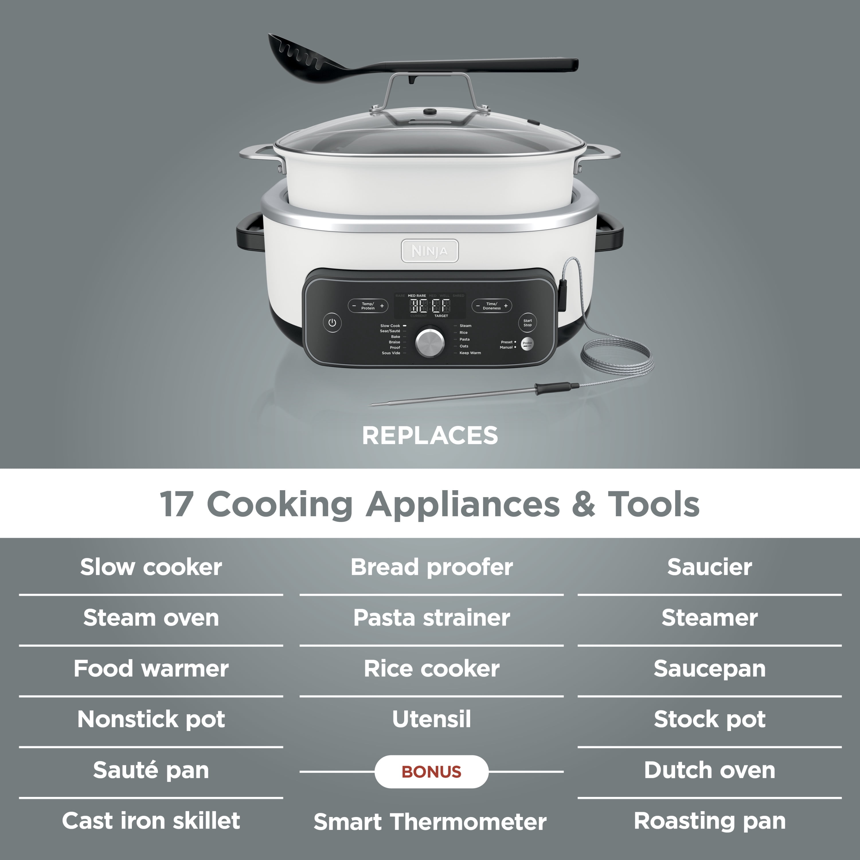 Ninja, Multi-Cooker, MC2052CO 17-in-1 PossibleCooker PRO 8.5 Qt