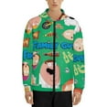 thumbnail image 5 of Family Guy Cartoon Teen Sweatshirts Zipper Hoodies Jacket Coat With Pockets Daily Hooded Hoody For Boys And Girls, 5 of 7