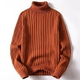 thumbnail image 2 of Suéter de hombre, suéter de cuello largo, solapa delgada, suéter de terciopelo de una pieza para escuela secundaria, estudiante masculino, cuello medio alto, 2 of 6