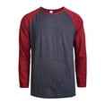 thumbnail image 4 of 3 Packs of Top Pro Men & Women Long Sleeve Baseball Raglan Tee Shirt Top (S-3XL), 4 of 4