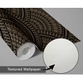 thumbnail image 6 of S4sassy Self-Stick Decorative Boho Wallpaper, Geometric Mandala Print Walls Paper, Vinyl Waterproof Contact Paper, Black, 25"x120"inch Removable Renter Friendly Wall Covering For Bedroom, Dining room, 6 of 9