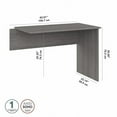 thumbnail image 2 of Cabot Desk Return in Modern Gray - Engineered Wood, 2 of 5