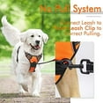 thumbnail image 3 of rabbitgoo No-Pull Pet Harness with 2 Leash Clips  Adjustable Soft Padded  Reflective No-Choke Pet Oxford Vest with Easy Control Handle for Large Dogs  Pink  L, 3 of 9